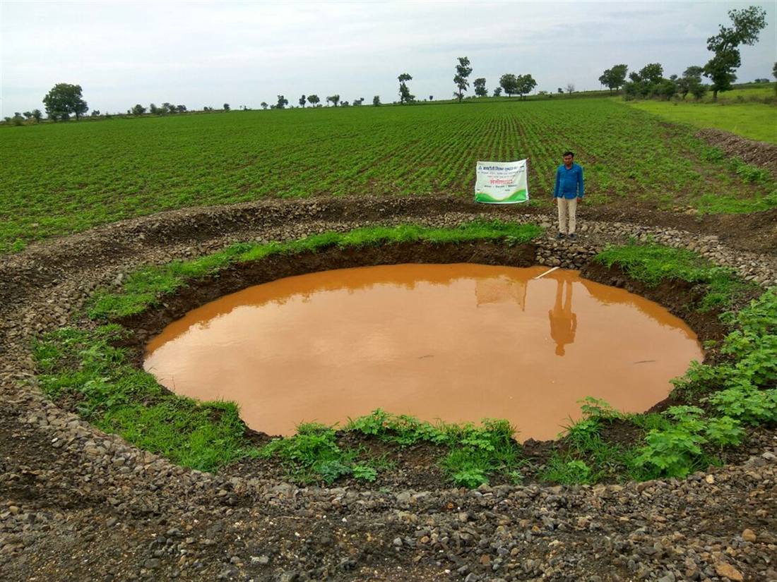 A Dilasa CSR project site marker beside a treated stream